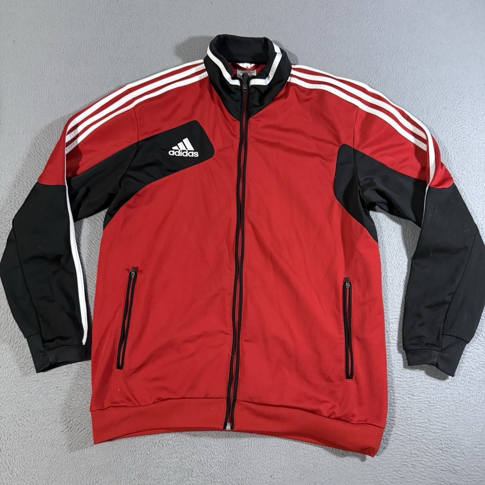 Vintage Y2K‎ Adidas Men's Red Climacool Track Jacket Size Medium